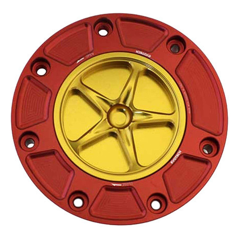 Bouchon de réservoir Evotech aluminium Or/Rouge Honda CBR 600 RR 00-2