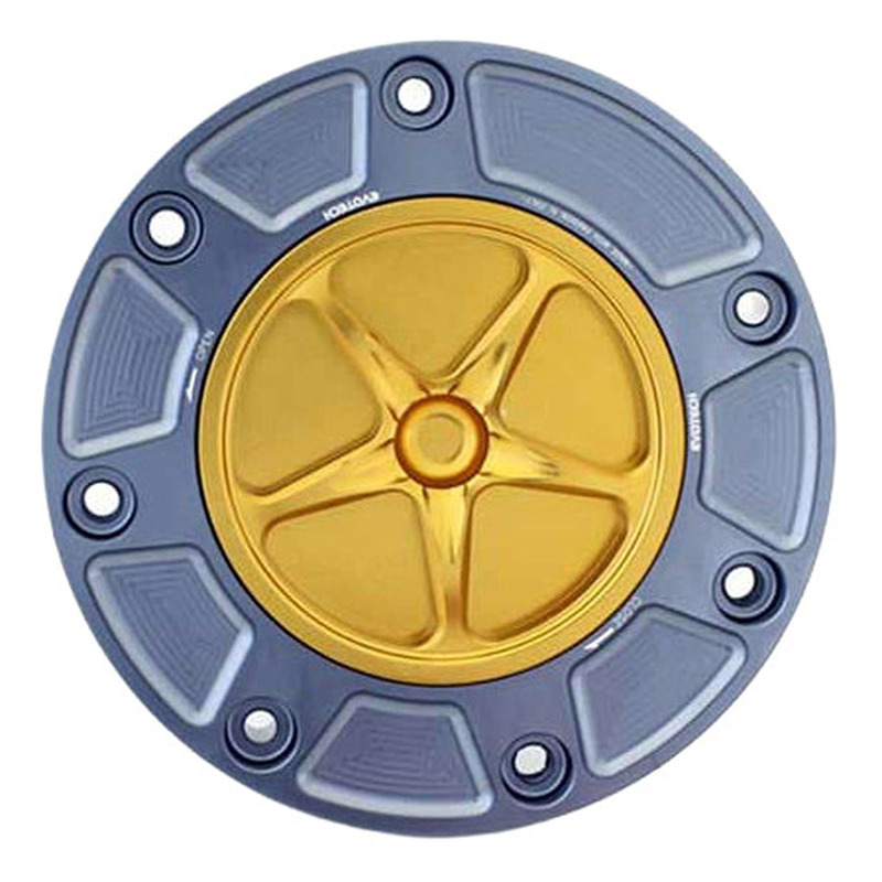 Bouchon de réservoir Evotech aluminium Or/Titane Honda CBR 600 RR 00-