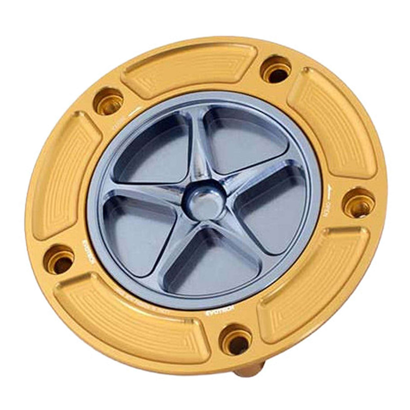 Bouchon de réservoir Evotech aluminium Titane/Or Suzuki GSX-R 600 04-