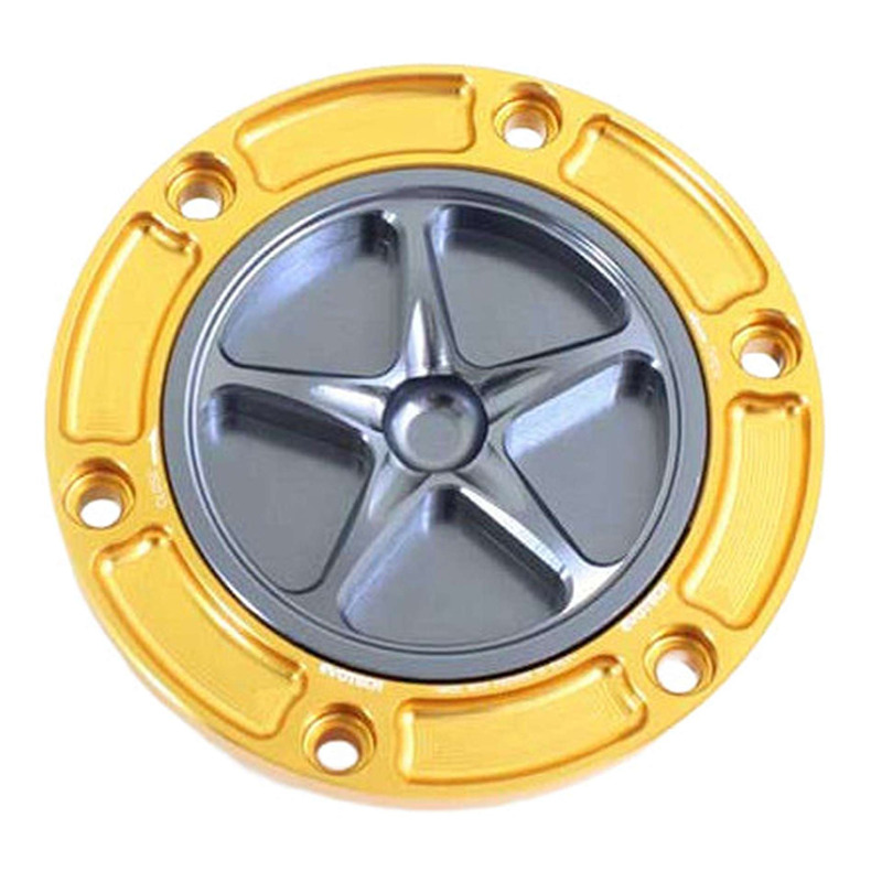 Bouchon de réservoir Evotech aluminium Titane/Or Aprilia Tuono 660 21