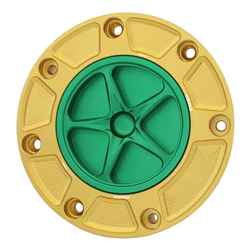 Bouchon de réservoir Evotech aluminium Vert/Or Honda CBR 600 RR 00-25