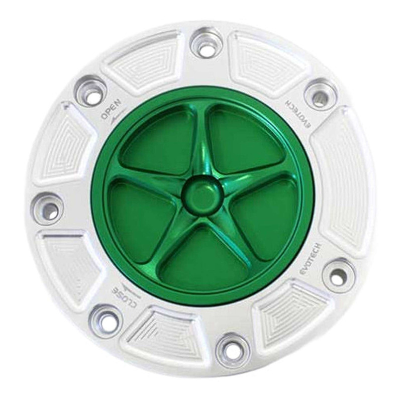 Bouchon de réservoir Evotech aluminium Vert/Silver Honda CBR 600 RR 0