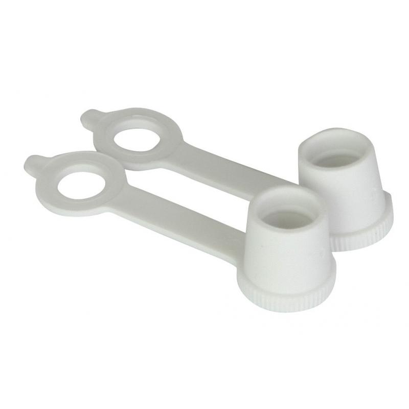 Bouchons de valve BikeTek blanc