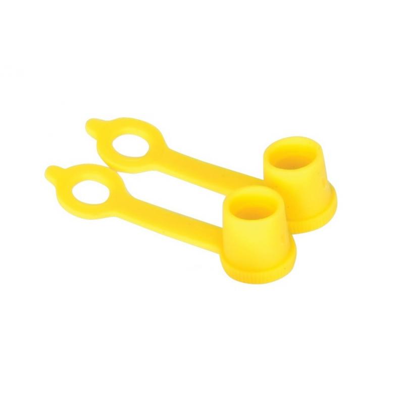 Bouchons de valve BikeTek jaune