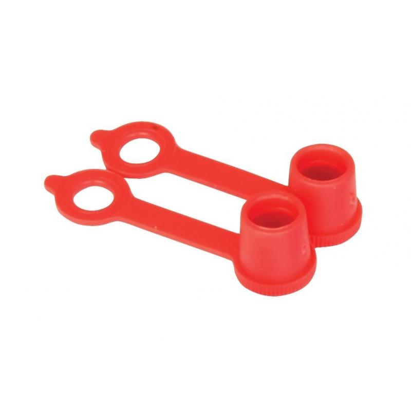 Bouchons de valve BikeTek rouge