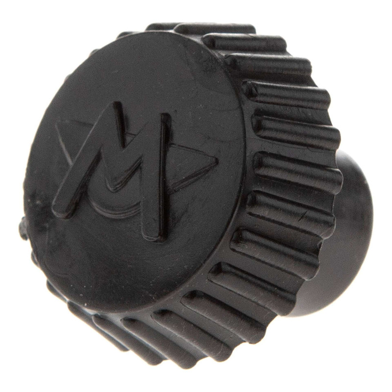 Bouton molette avec logo Motobécane noir boite a outils