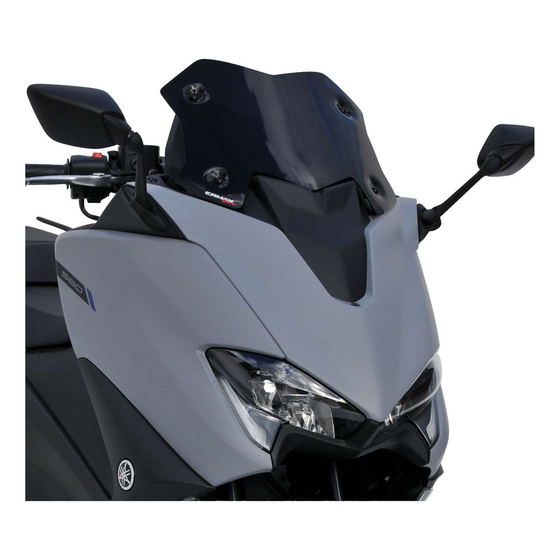 Bulle Ermax Hypersport 29 cm découpe en V Yamaha T-Max 560 20-21 gris satin opaque