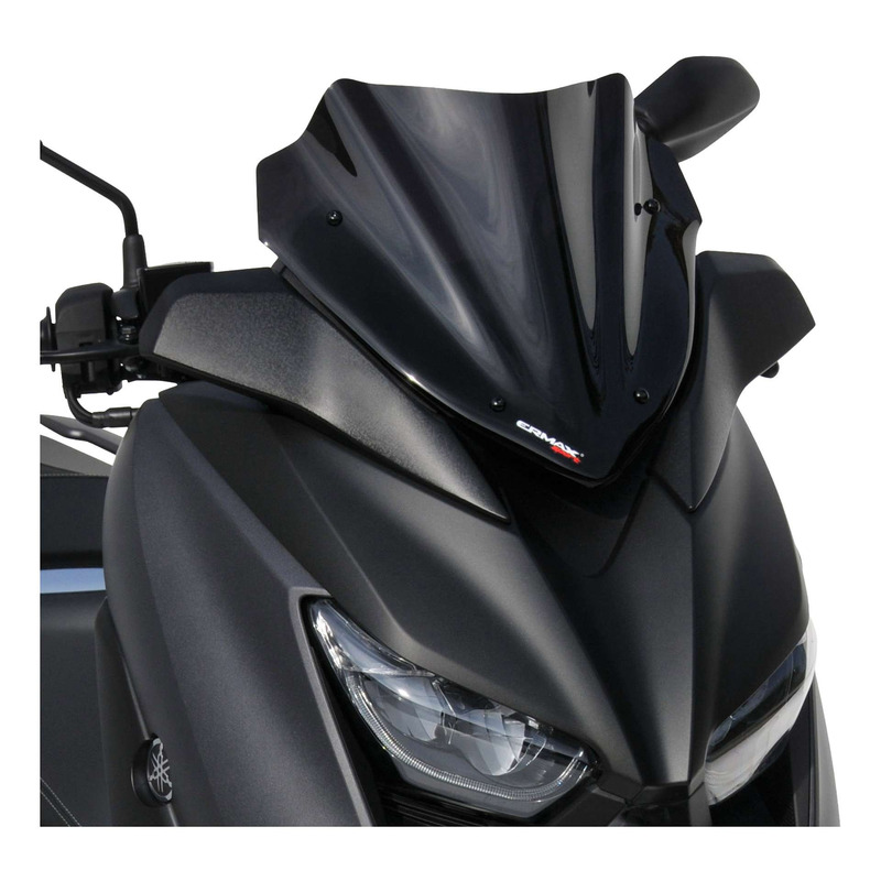 Bulle Ermax Supersport 30 cm Yamaha X-Max 125 18-22 noir foncé opaque