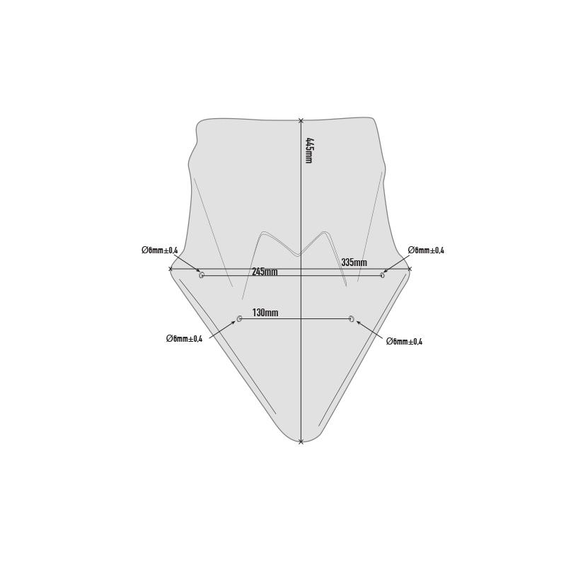 Bulle Givi Kawasaki Ninja 650 17-18 fumé