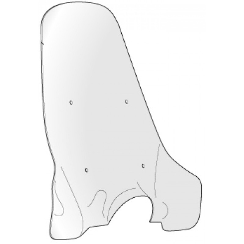 Bulle haute transparente d'origine AP87911924 Aprilia Scarabeo 100 200