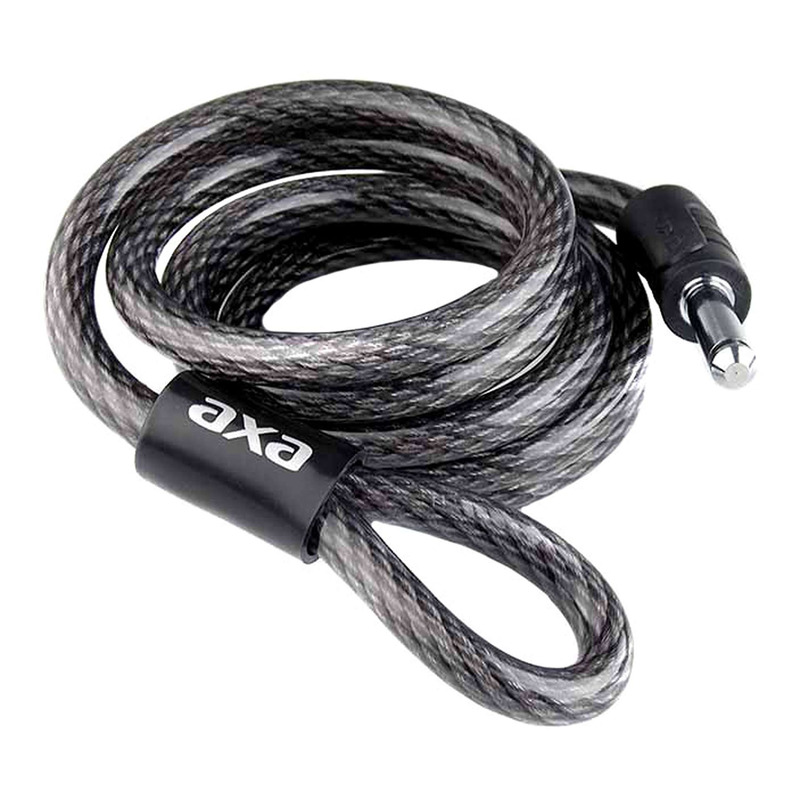 CÃ¢ble antivol Axa Ã 12mm x 1,80m comp Solid Plus/Defender noir