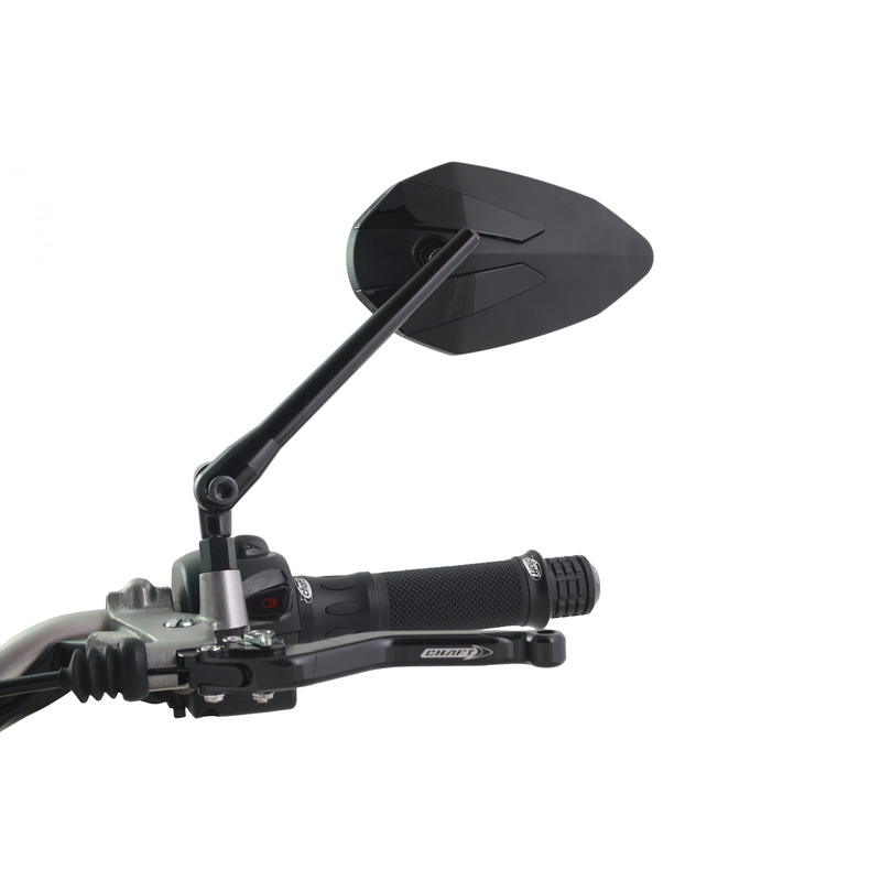 Cabochon Chaft Noir pour rÃÂ©troviseur Crusty