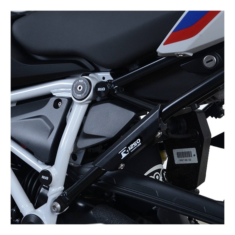 Cache orifice de repose-pieds arrière gauche R&G Racing noir BMW R 12