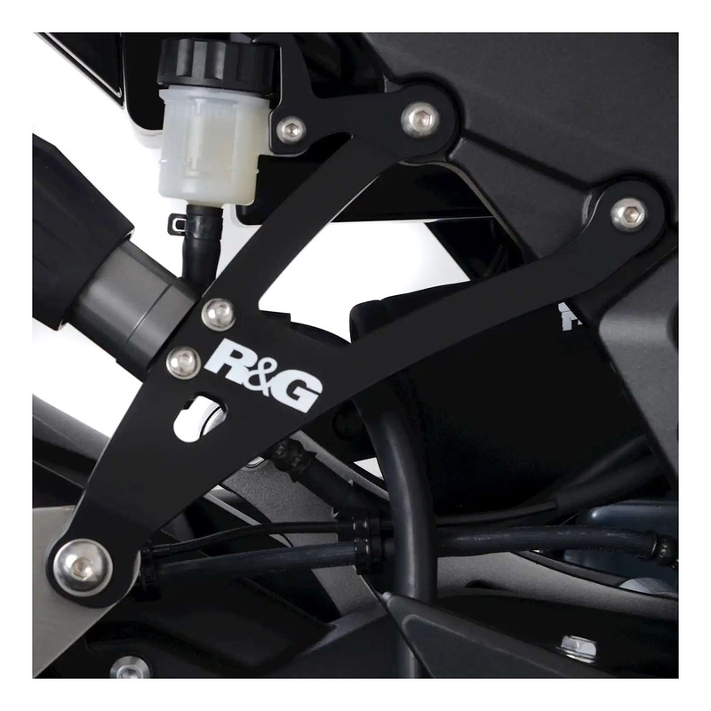 Cache orifice de repose-pieds avec support d'échappement R&G Racing K