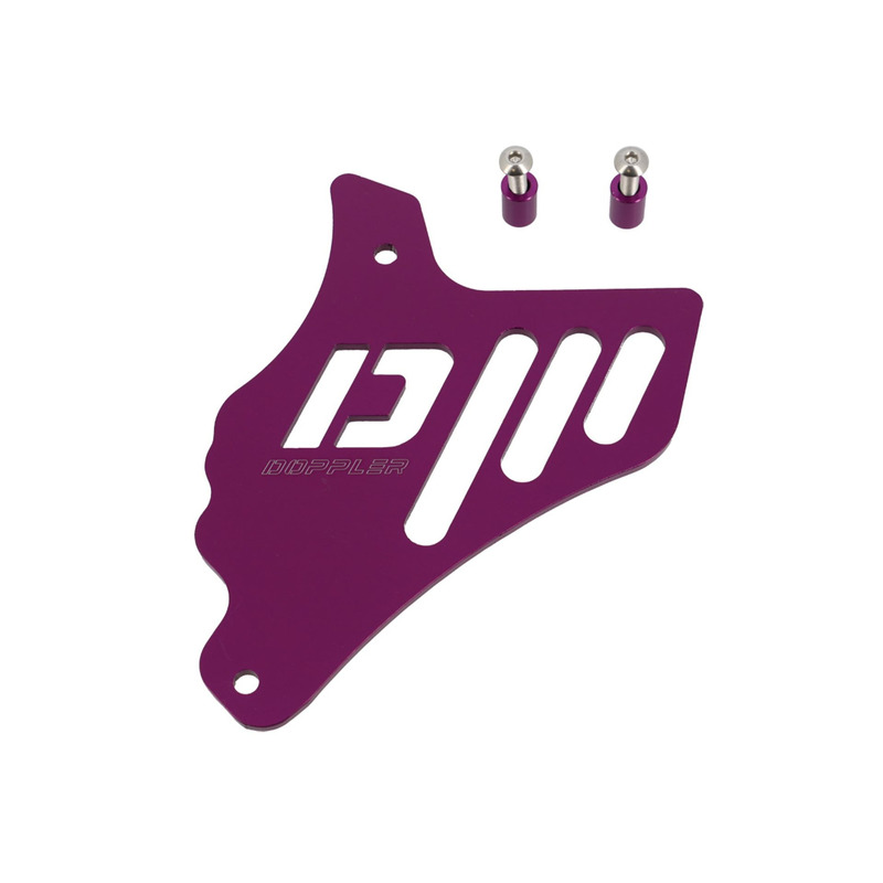 Cache pignon alu Doppler violet moteur AM6