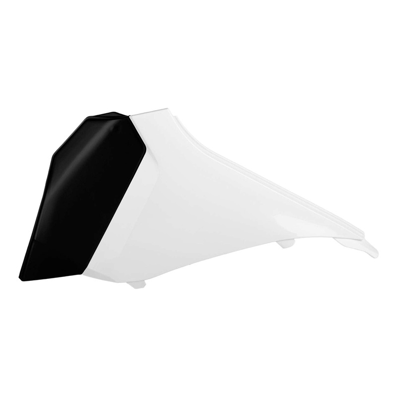 Caches de BoÃ®te Ã  Air POLISPORT Type Origine Blanc / Noir - KTM EXC