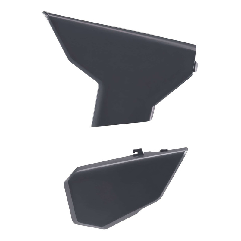 Caches de boÃ®te Ã  air Polisport type origine gris nardo Husqvarna FC