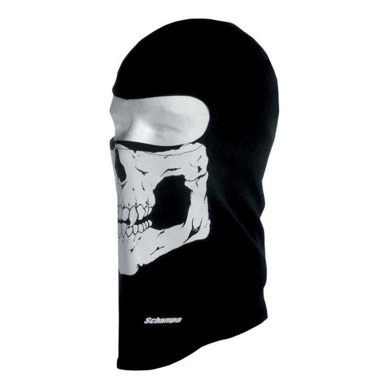 Cagoule hublot Zan Headgear skull blanc/noir