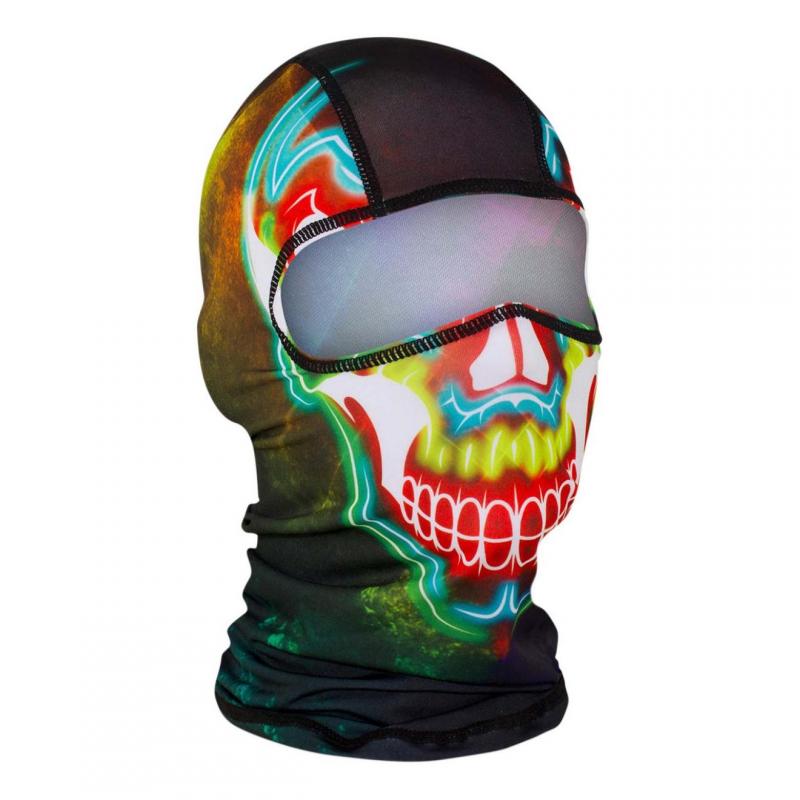 Cagoule hublot Zan Headgear Skull electric multicolore