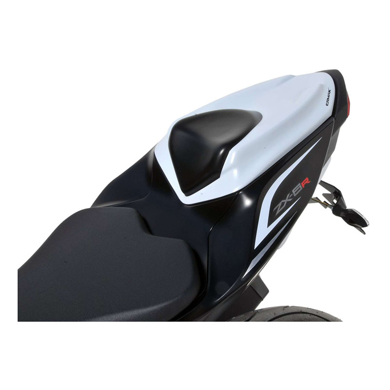 Capot de selle Ermax blanc mat/noir mat Kawasaki ZX-6R 636 13-16