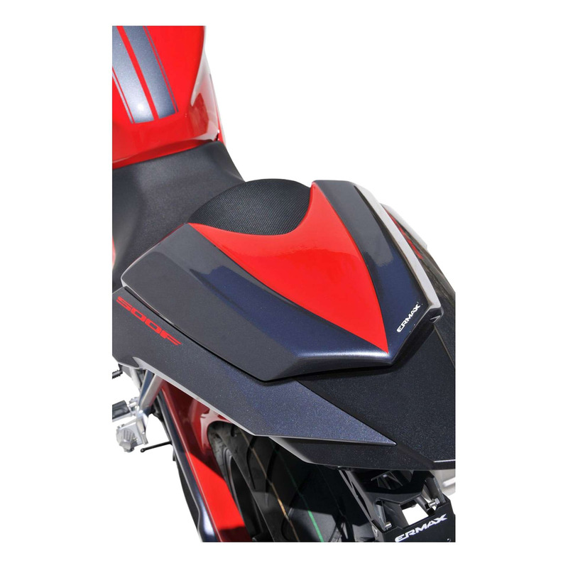 Capot de selle Ermax blanc (ross white/moto tricolore) Honda CB 500 F 16-18