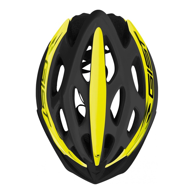 Caque vélo VTT/route/E-bike Gist Faster noir/jaune fluo- 52-58