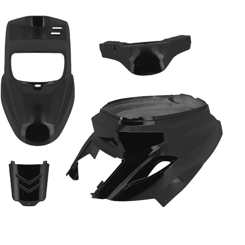 CarÃ©nage noir mat 4 piÃ¨ces MBK Booster/Bws 2004-2017