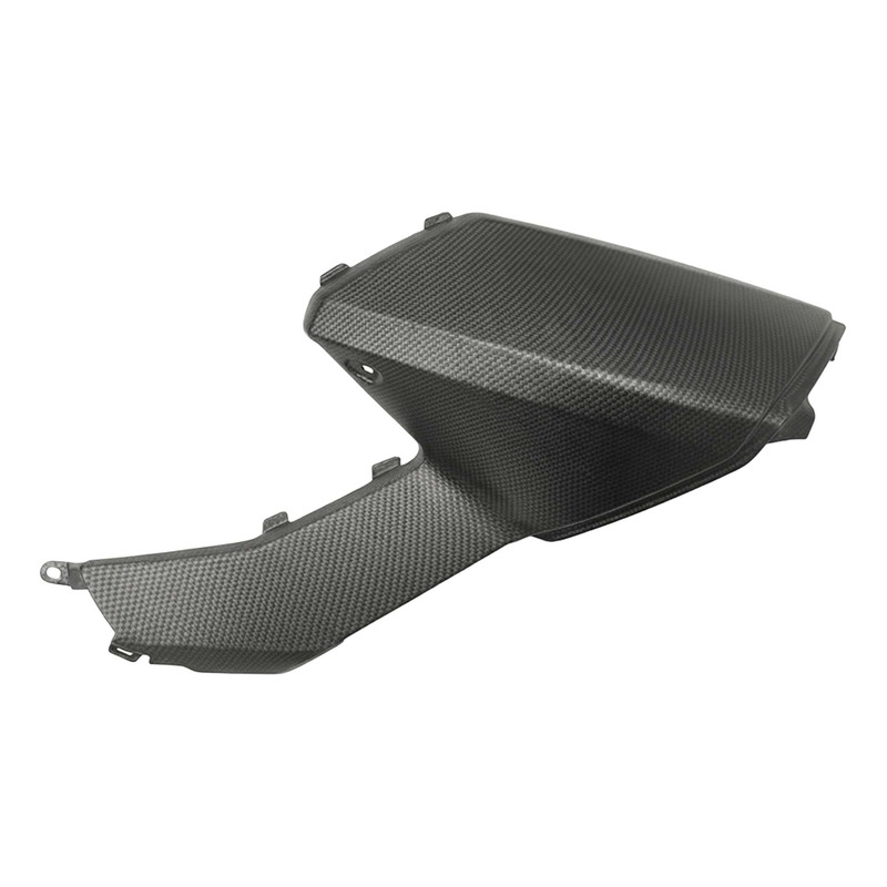Carénage supérieur gauche de réservoir effet carbone d'origine 2H002143 Aprilia Shiver 900 2017-19