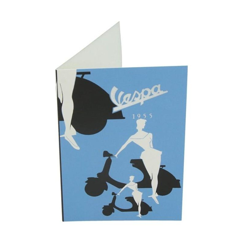 Carte de vœux Vespa Silhouette (10,5x15,5 mm)