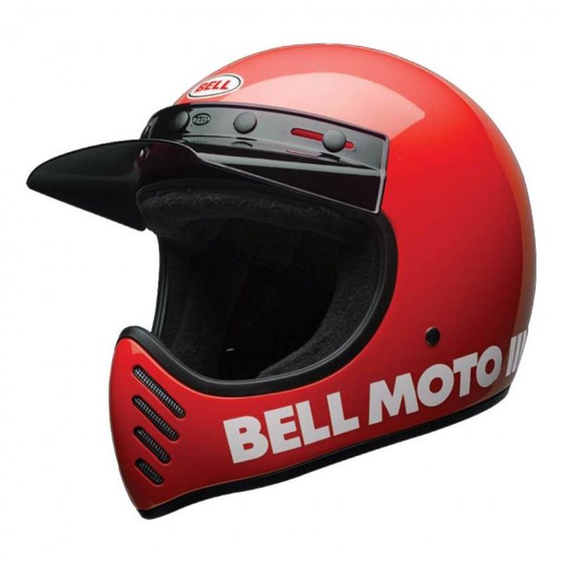 Casque Bell Moto 3 Classic rouge- XS