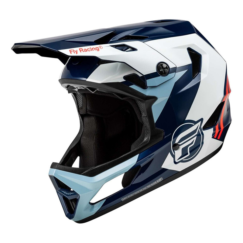 Casque BMX Fly Racing Rayce Blanc/Bleu
