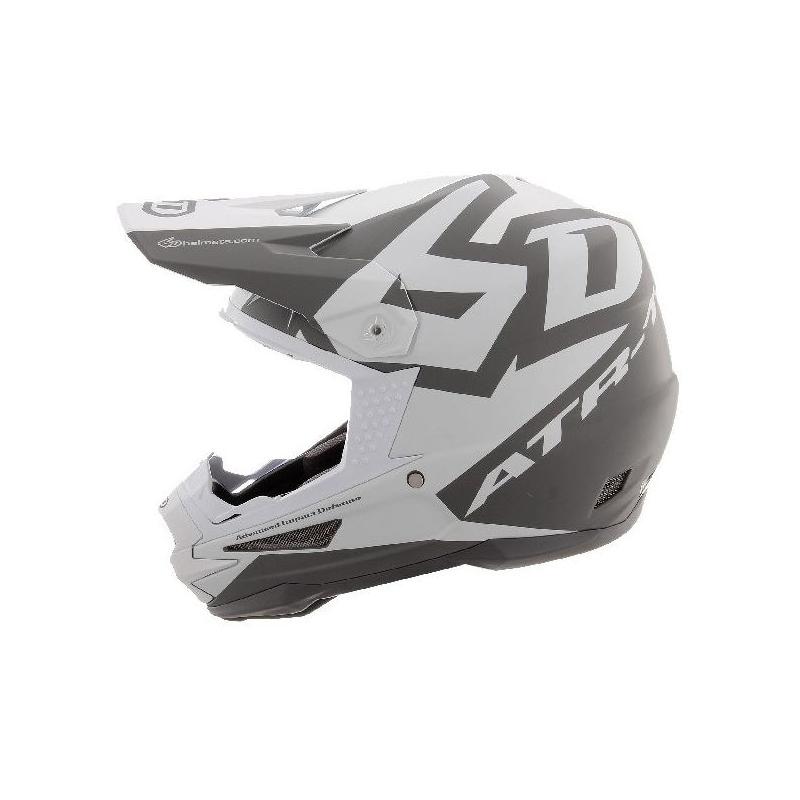 Casque cross 6D ATR-1 Switch blanc/gris- XS