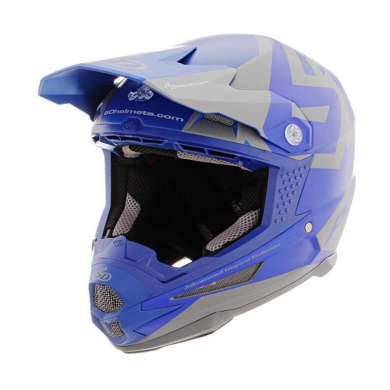 Casque cross 6D ATR-1 Switch bleu/gris- XS