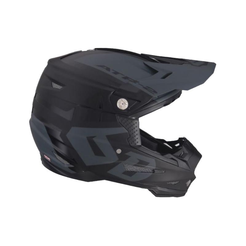 Casque cross 6D ATR-2 Helo LE noir/noir brillant/mat- XS