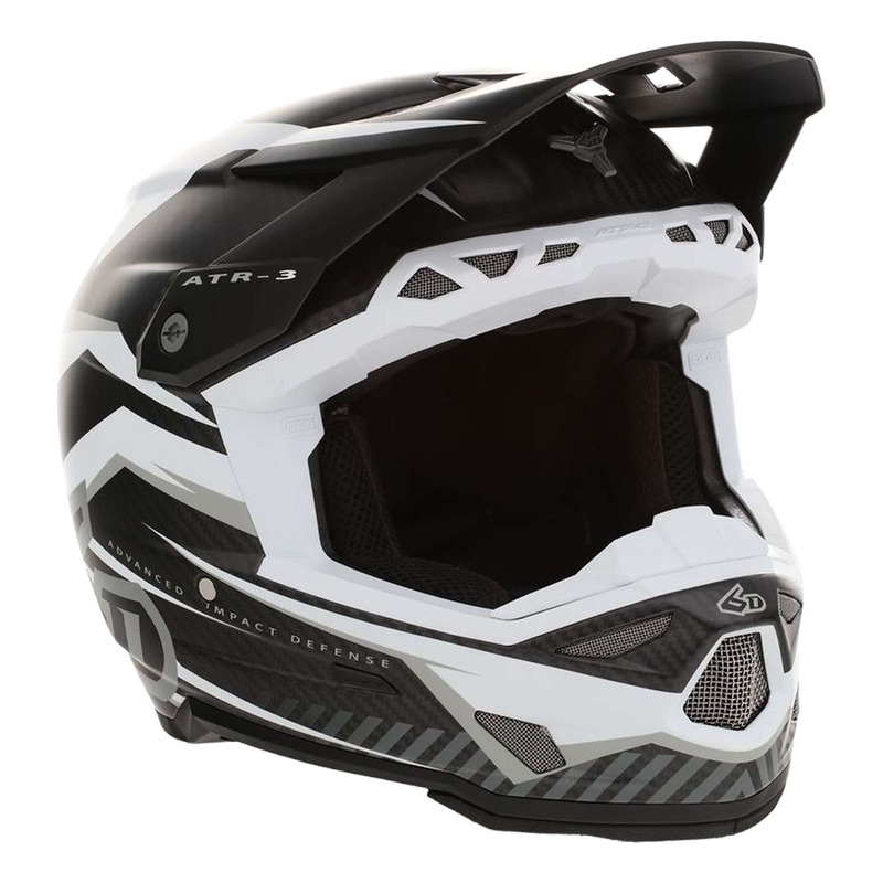 Casque cross 6D ATR-3 Rival blanc mat
