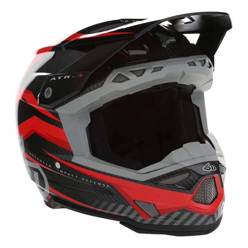 Casque cross 6D ATR-3 Rival rouge brillant