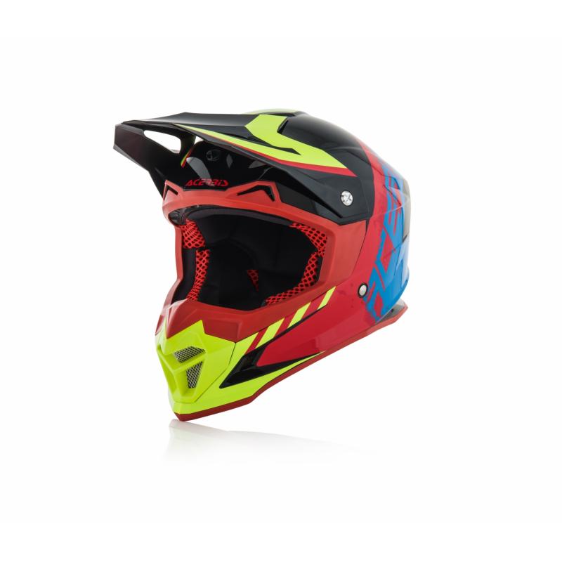 Casque cross Acerbis Profile 4 noir/bleu- XXL