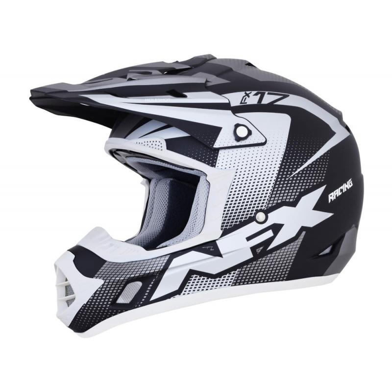 Casque cross AFX FX17 HOLESHOT gris/noir/blanc- XS