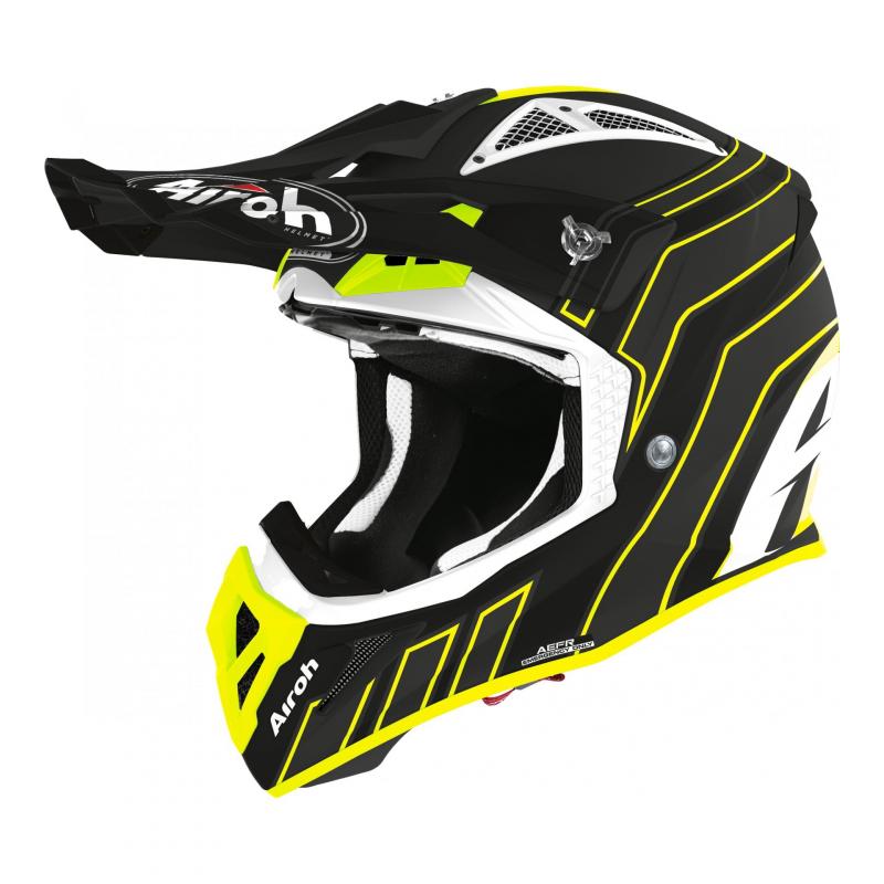 Casque cross Airoh Aviator Ace Art noir mat- XS