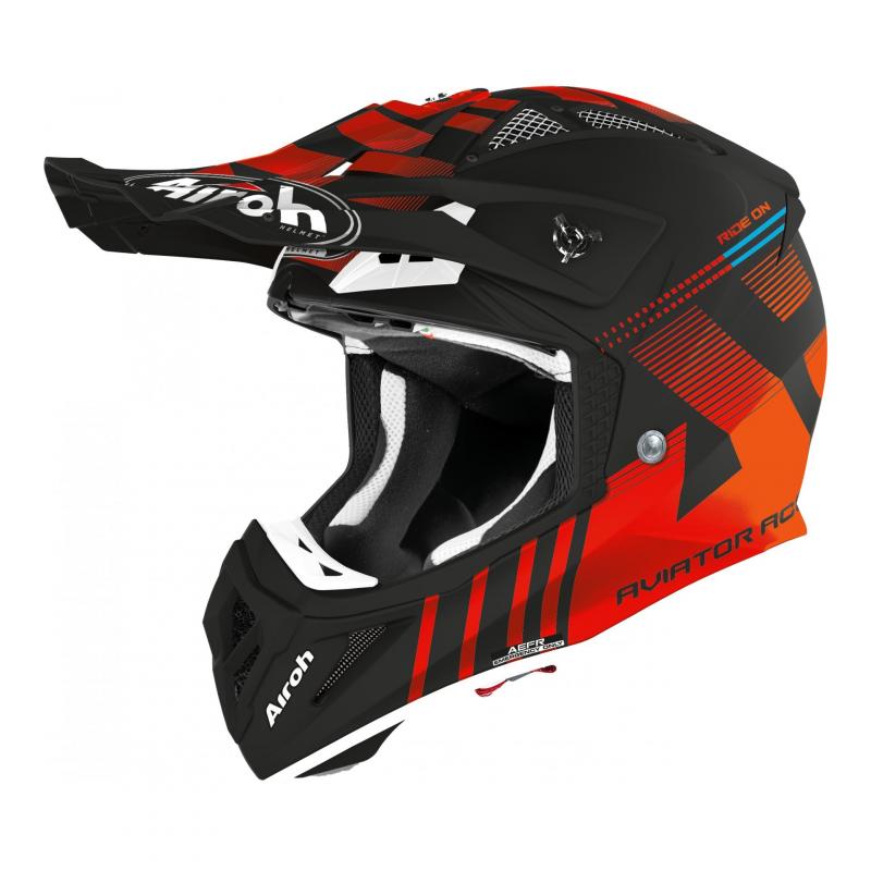Casque cross Airoh Aviator Ace Nemesi orange mat- XS