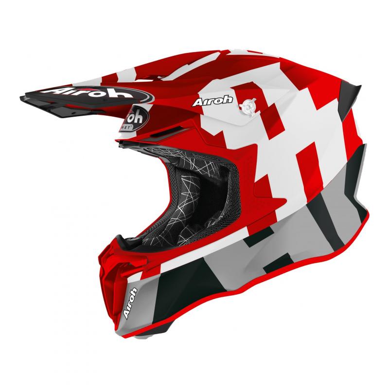 Casque cross Airoh Twist 2.0 Frame rouge mat- S