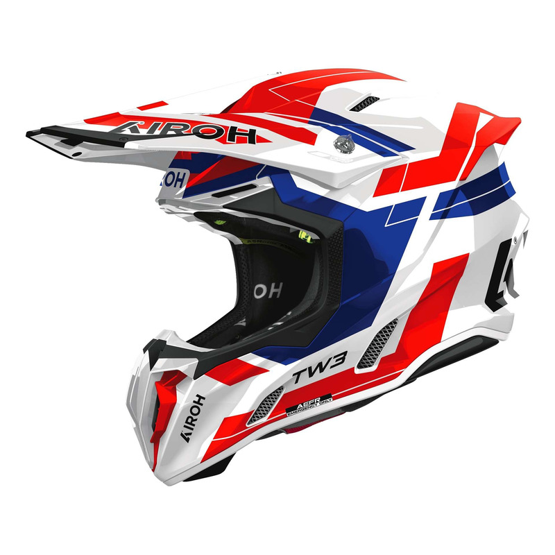 Casque cross Airoh Twist 3 Dynasty red/blue gloss- XS