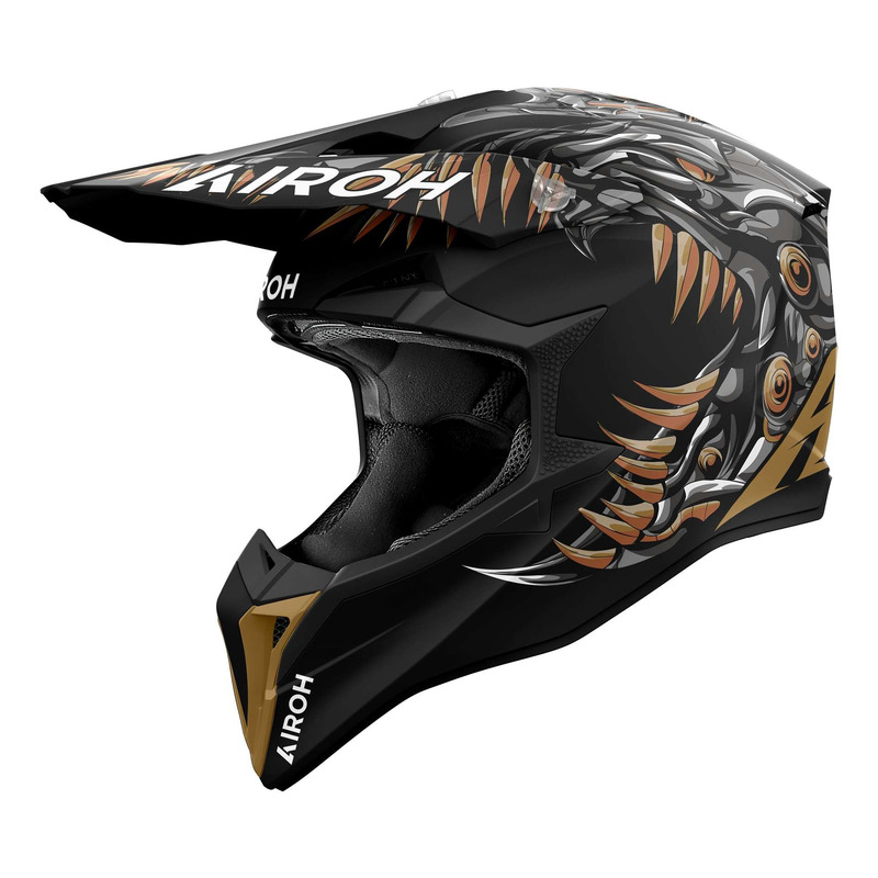 Casque cross Airoh Wraaap Cyborg matt