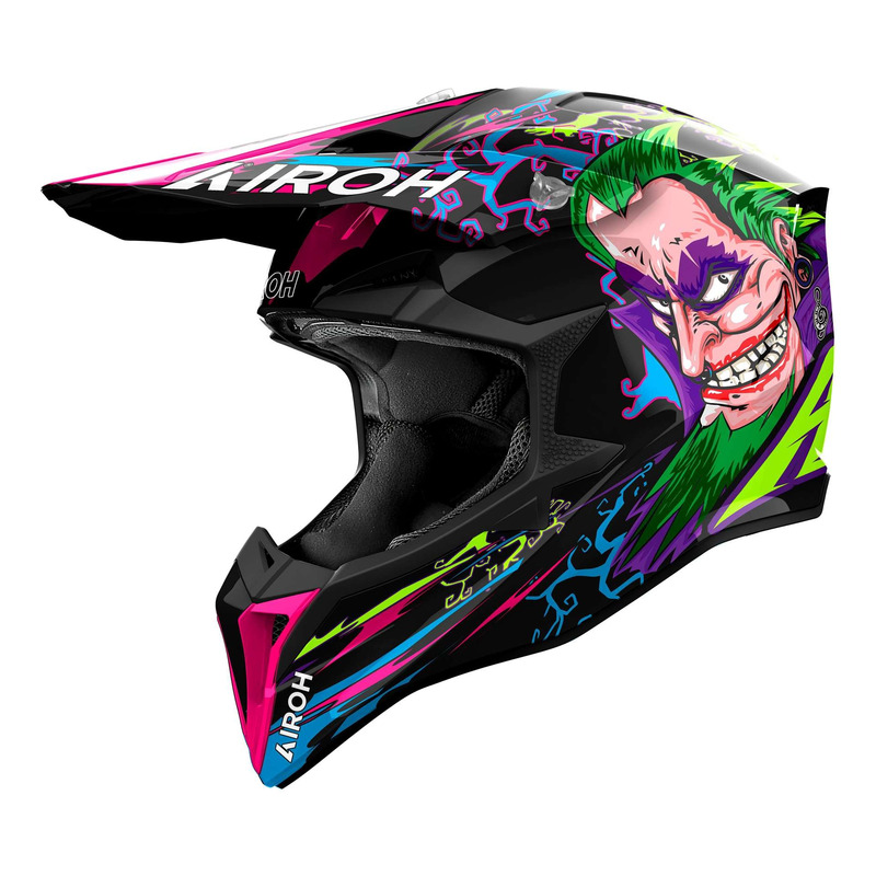 Casque cross Airoh Wraaap Music gloss