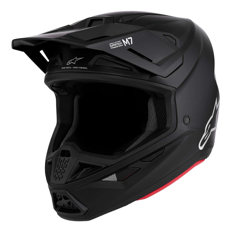 Casque cross Alpinestars SM7 Solid black mat
