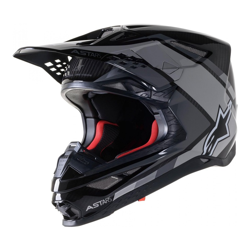 Casque cross Alpinestars Supertech S-M10 Carbon Meta 2 noir/gris brill