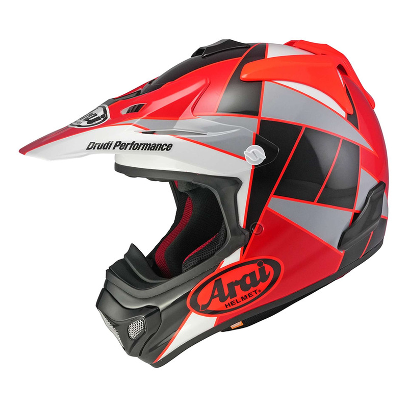 Casque cross Arai MX-V Evo Peak rouge