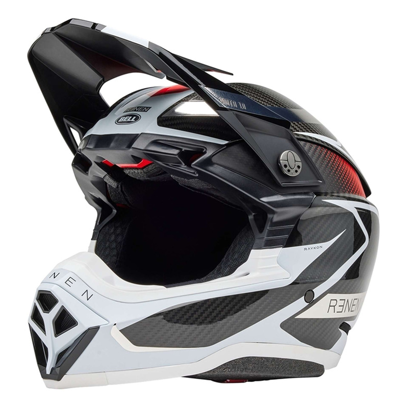 Casque cross Bell Moto-10 Spherical Mips Fasthouse Renen Raycon matte gloss black/white