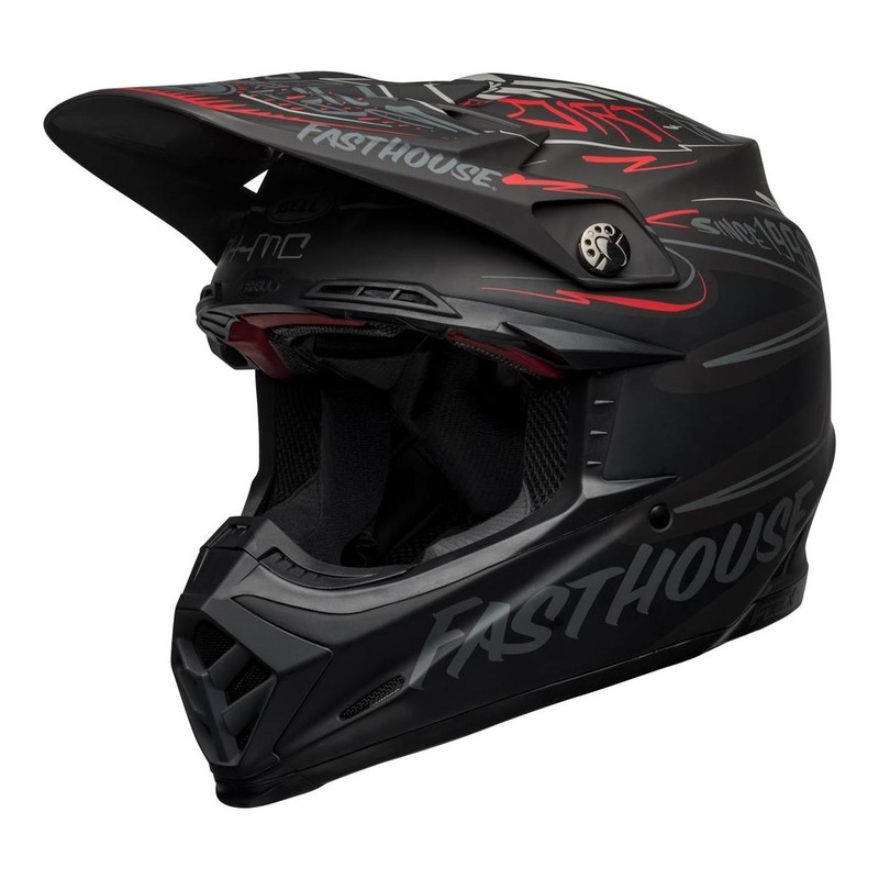Casque cross Bell Moto-9 Mips Fasthouse DID 21 noir/gris/rouge mat- S