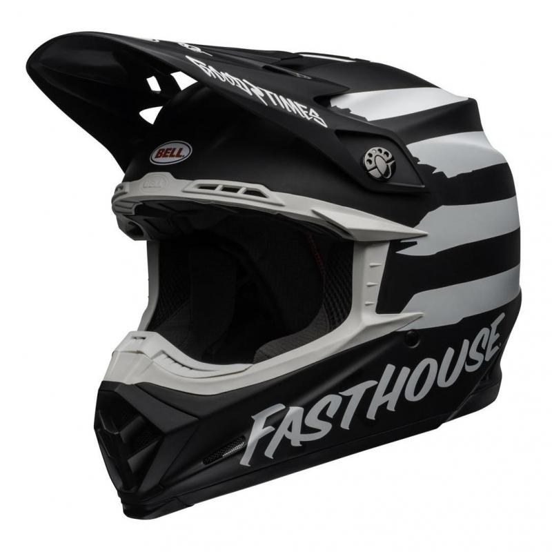 Casque cross Bell Moto-9 Mips Fasthouse Signia mat noir/gris- XS
